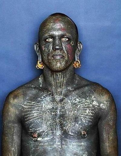 world's most tattooed man found here Professor Riley's work is pronounced